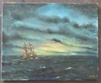 Zeeschilderij door Jan de Quelery, Antiek en Kunst, Kunst | Schilderijen | Klassiek, Ophalen of Verzenden