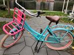 Meisjesfiets 24 inch - roze/blauw, Ophalen, Gebruikt, 24 inch