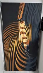 Unieke zebra schilderij., Antiek en Kunst, Ophalen