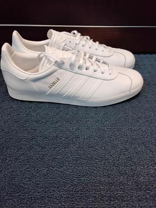 NIEUW! Adidas gazelle witte sneaker maat 46,5 €64,99, Kleding | Heren, Schoenen, Nieuw, Sneakers of Gympen, Wit, Ophalen of Verzenden