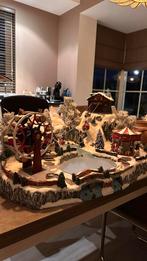 Kerstdorp, skilift, reuzenrad en draaimolen helaas defect, Diversen, Kerst, Ophalen of Verzenden, Gebruikt