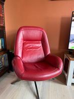 2 lederen relaxfauteuils, Huis en Inrichting, Fauteuils, Ophalen, Zo goed als nieuw, 50 tot 75 cm, Leer