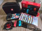 Nintendo Switch + 8 games + veel extra's., Switch 2019 Upgrade, Met games, Ophalen of Verzenden, Zo goed als nieuw