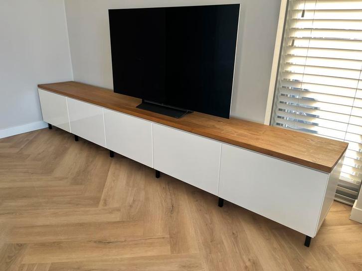 TV-meubel / Dressoir – IKEA Besta – * Massief Eiken - 300 cm, Huis en Inrichting, Kasten | Televisiemeubels, Zo goed als nieuw