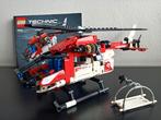 Lego Technic helikopter reddingsbrigade, compleet, 42092, Ophalen of Verzenden, Zo goed als nieuw, Complete set, Lego