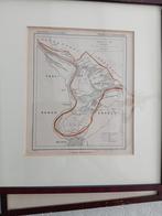 landkaart rond 1866 gemeente Neder Hemert (gld) Zaltbommel, Kuyper, Ophalen of Verzenden, 1800 tot 2000, Nederland