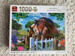 King puzzel Horses at the Gate 1000 stukjes, 6 jaar of ouder, Meer dan 50 stukjes, Zo goed als nieuw, Ophalen