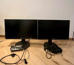 2x 23,8 INCH Philips monitoren Full HD, Computers en Software, Monitoren, Ophalen, Philips, Full HD, In hoogte verstelbaar