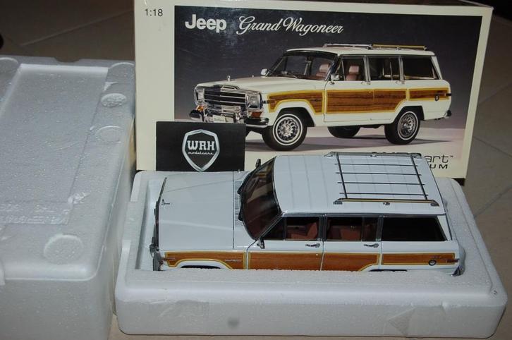 TOP DEAL !! 1:18 JEEP GRAND WAGONEER white Autoart 74001 WRH, Hobby en Vrije tijd, Modelauto's | 1:18, Zo goed als nieuw, Auto
