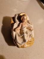 Kerststal Baby Jezus Figuur Vintage Gips kindje kerstmis 70s, Antiek en Kunst, Ophalen of Verzenden