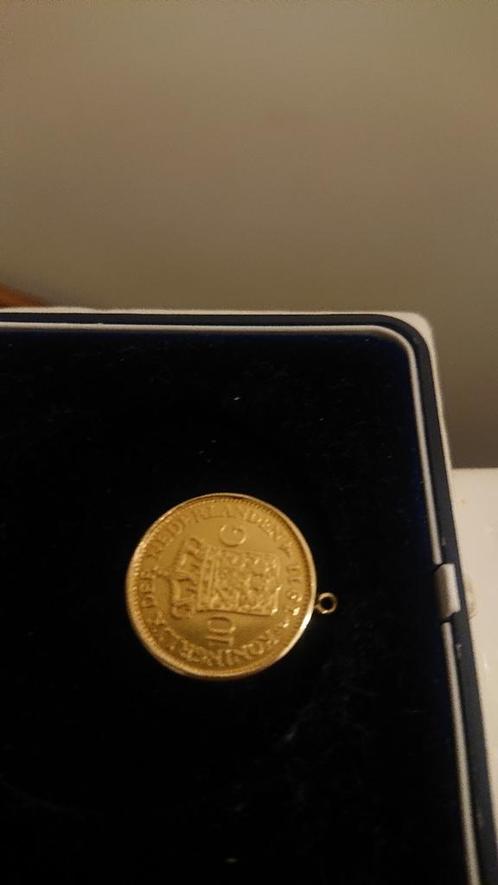 prachtige 10 gulden 1911 gouden tientje hanger, Postzegels en Munten, Munten | Nederland, Losse munt, 10 gulden, Koningin Wilhelmina