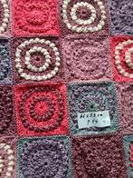 Handgemaakt Gehaakt Dekentje / Plaid, Gebruikt, 50 tot 100 cm, Crème, Vierkant