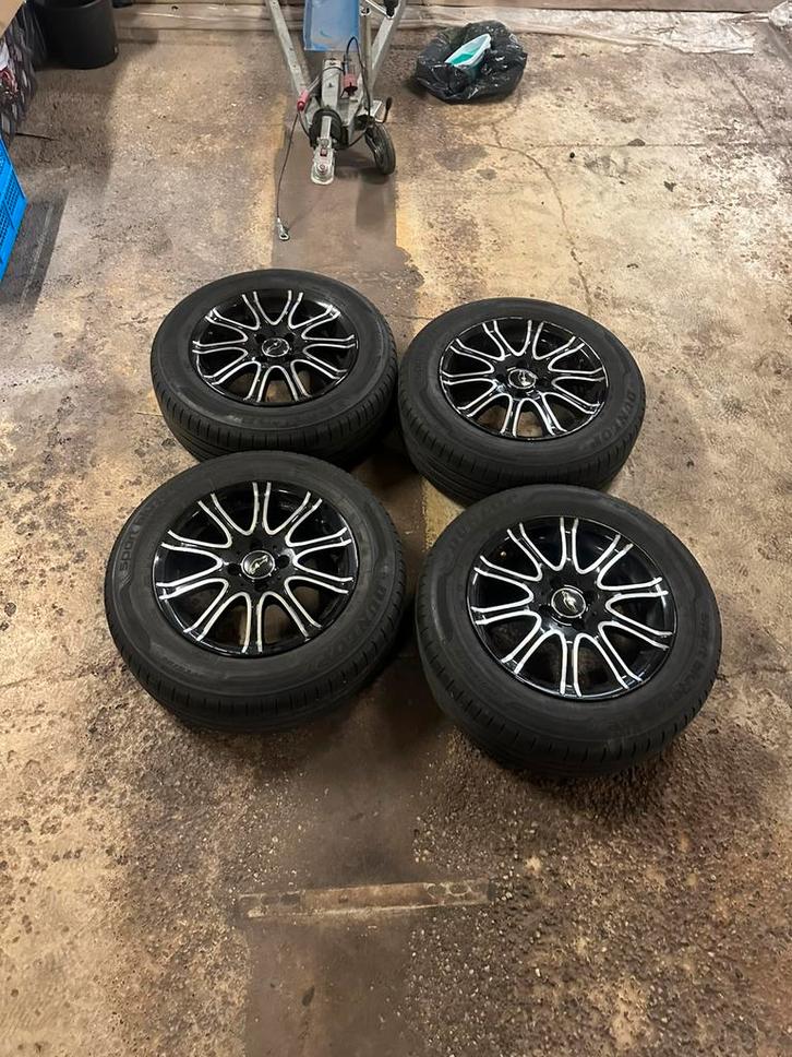 Velgen 4x100, Auto-onderdelen, Banden en Velgen, Banden en Velgen, All Season, 15 inch, 195 mm, Personenwagen, Ophalen