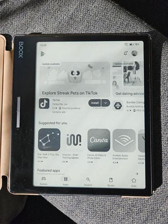 Boox Leaf2 Ereader 7 inch Android Tablet, Computers en Software, E-readers, Gebruikt, 7 inch, 16 GB of meer, Bluetooth, Touchscreen