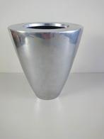 Mooie strak design Aluminium Vaas 18,5 cm in goede staat, Overige materialen, Gebruikt, Overige kleuren, Verzenden