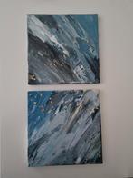 2 x nieuwe canvas schilderij 20x20, Minder dan 50 cm, Oorspronkelijke maker, Nieuw, Ophalen of Verzenden