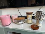 Woodwick kaarsen, Huis en Inrichting, Woonaccessoires | Kandelaars en Kaarsen, Ophalen, Zo goed als nieuw, Overige materialen