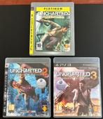 ps3 UNCHARTED 2 + 3 + Drake's Fortune, Avontuur en Actie, 1 speler, Ophalen of Verzenden, Zo goed als nieuw
