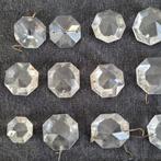 Partij pegels diamant parels onderdelen kroonluchter 87 stuk, Ophalen of Verzenden, Gebruikt, Glas