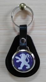 PEUGEOT sleutelhanger , zwart leer, Ophalen of Verzenden