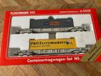 Fleischmann container set, Gebruikt, Gelijkstroom, Fleischmann, Wagon