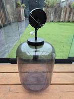 Twee mooie nette glaze set hang lampjes smoke kleur, Ophalen of Verzenden, Zo goed als nieuw, Glas, Minder dan 50 cm