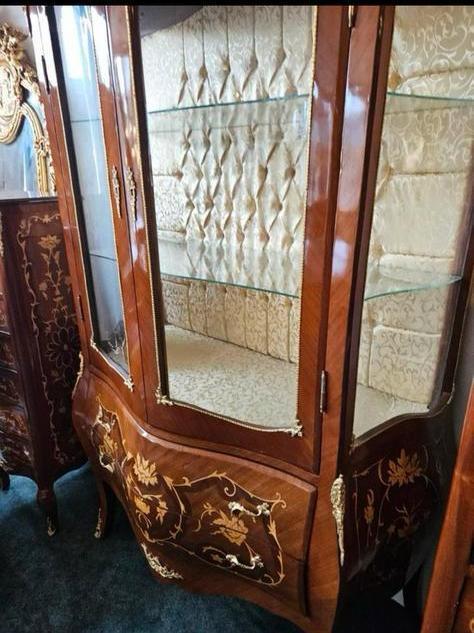 Vitrine kast, Antiek en Kunst, Antiek | Meubels | Kasten, Ophalen of Verzenden
