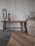 Oud landelijk houten bankje 100 cm, Ophalen of Verzenden
