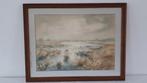 Aquarel moerasgebied van Edgar Jetter, Antiek en Kunst, Ophalen