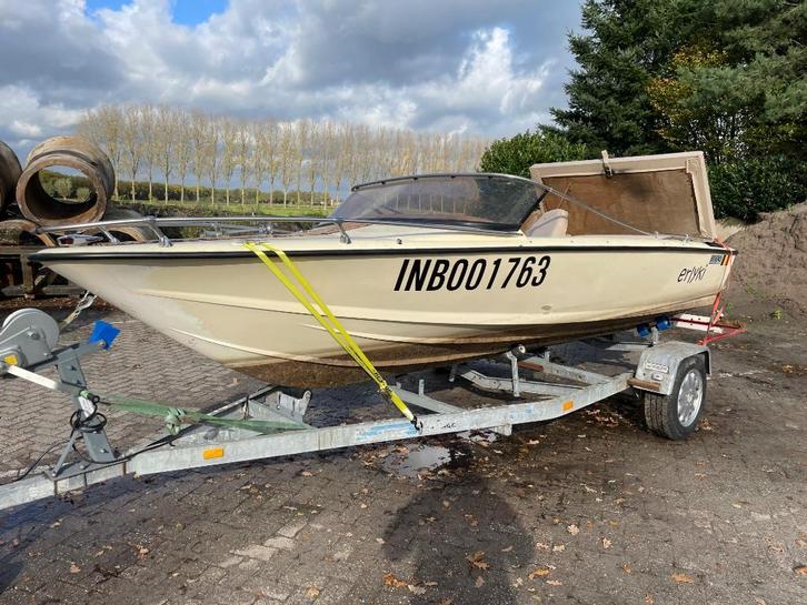 Bekro met OMC 3.8 inboard moet weg, Watersport en Boten, Speedboten, Gebruikt, 3 tot 6 meter, Benzine, 120 tot 200 pk, Polyester