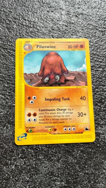 Piloswine - Pokemon Skyridge beschikbaar voor biedingen