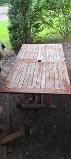 Houten Tuintafel - Gebruikt, Ophalen, Gebruikt, Rechthoekig, Hout