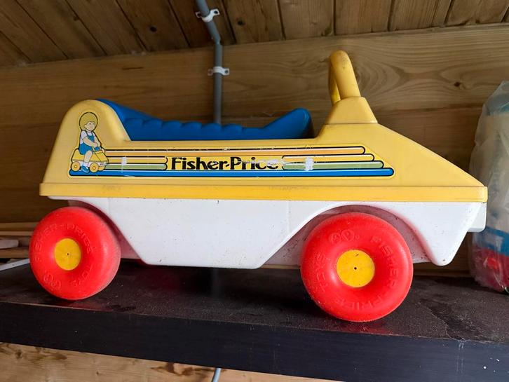 Vintage Fisher-Price Loopauto - Goede Staat!, Antiek en Kunst, Antiek | Speelgoed, Ophalen of Verzenden