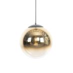 hanglampen goud glasbol glas 33 cm pallon 2 stuks nachtlamp, Ophalen of Verzenden, Zo goed als nieuw, Glas, Minder dan 50 cm