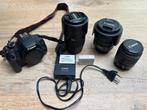 Canon EOS 600D Spiegelreflexcamera incl 3 Lenzen, Audio, Tv en Foto, Fotocamera's Digitaal, Ophalen, Spiegelreflex, Canon, Zo goed als nieuw