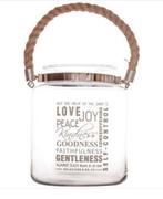 Vaas van glas met een stevig touw als handvat, Huis en Inrichting, Ophalen, Overige kleuren, Minder dan 50 cm, Glas