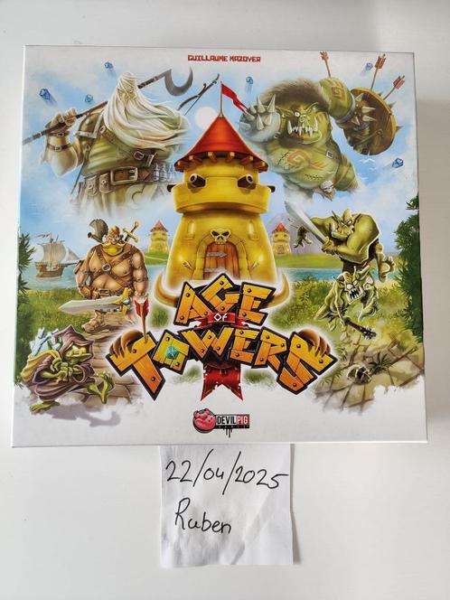 Age of Towers (bordspel), Hobby en Vrije tijd, Gezelschapsspellen | Bordspellen, Zo goed als nieuw, Een of twee spelers, Drie of vier spelers