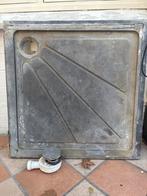 Brun-Grijs betonnen douchebak, Ophalen, Gebruikt, Met douche