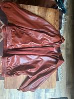 Brown leather jacket - Zara, Ophalen, Zo goed als nieuw, Maat 56/58 (XL), Bruin