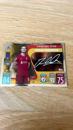 Jordan henderson gesingeerde kaart match attax, Tickets en Kaartjes, Losse kaart, Eén persoon, Juni, Europa of Champions League