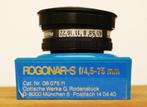 Rogonar-S 1:4,5 75mm., Audio, Tv en Foto, Fotografie | Doka Toebehoren, Ophalen of Verzenden, Zo goed als nieuw, Doka-onderdelen