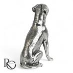 Miniatuur Boxer hond – handgemaakt beeldje van 925 zilver, Ophalen of Verzenden, Zilver
