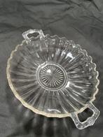 Vintage Glazen Schaal met Handvatten, Ophalen of Verzenden