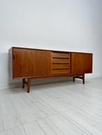 Vintage Deense Teak Sideboard Dressoir Jaren 60 Retro, 150 tot 200 cm, Teakhout, Ophalen of Verzenden, Zo goed als nieuw