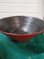 fruitschalen rood zwart handgemaakt aardewerk, Ophalen of Verzenden