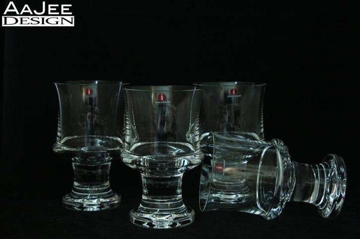 4 Iittala – Tapio Wirkkala – Tavastia – In origineel doosje, Verzamelen, Glas en Borrelglaasjes, Zo goed als nieuw, Overige typen