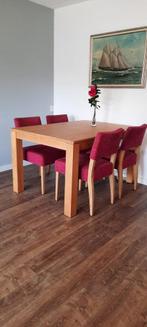 Eettafel en stoelen (compleet), 200 cm of meer, Zo goed als nieuw, Vijf personen of meer, Rechthoekig