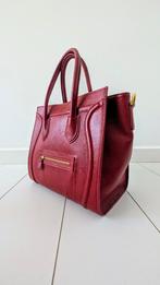 Celine, Rode leren damestas - Italiaans design. Nwe, Ophalen of Verzenden, Rood, Handtas