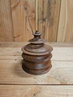 Vintage houten opbergpot, Ophalen of Verzenden, Zo goed als nieuw