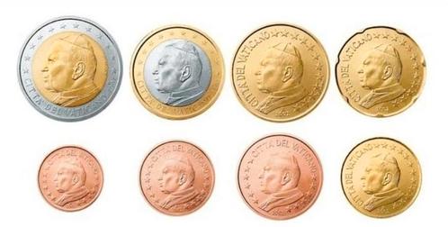 Vaticaan Losse Munten(1cent t/m 5euro)(2004t/m2023)UNC +BU, Postzegels en Munten, Munten | Europa | Euromunten, Losse munt, Vaticaanstad